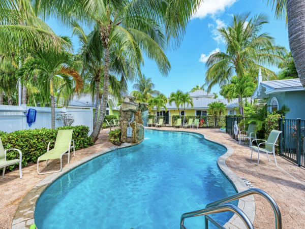 Anna Maria Island Vacation Villa - Two Bedroom Rental with Pool & Waterfall